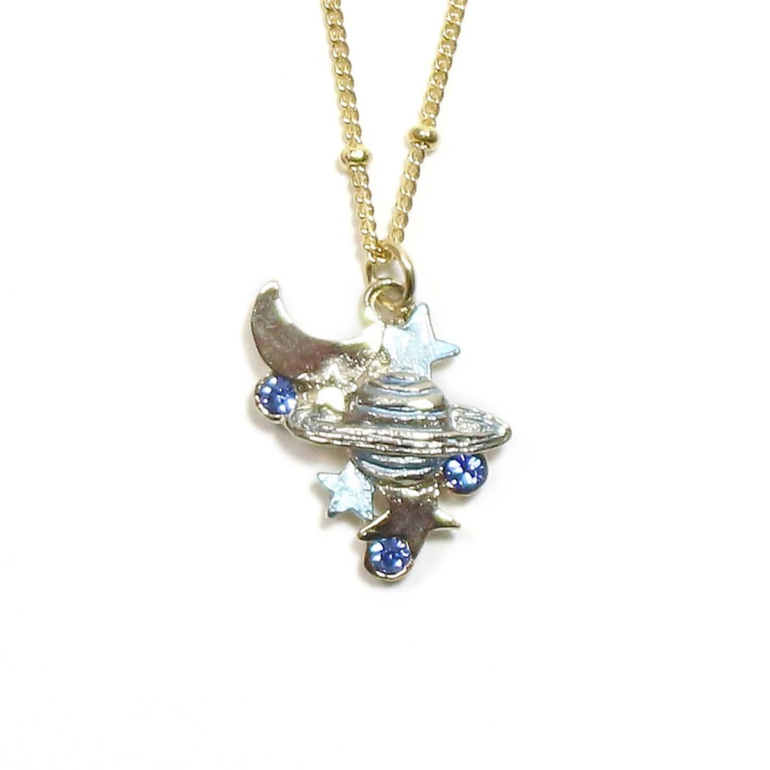 Solar System Necklace NE428 - 项链 - 其他金属 蓝色