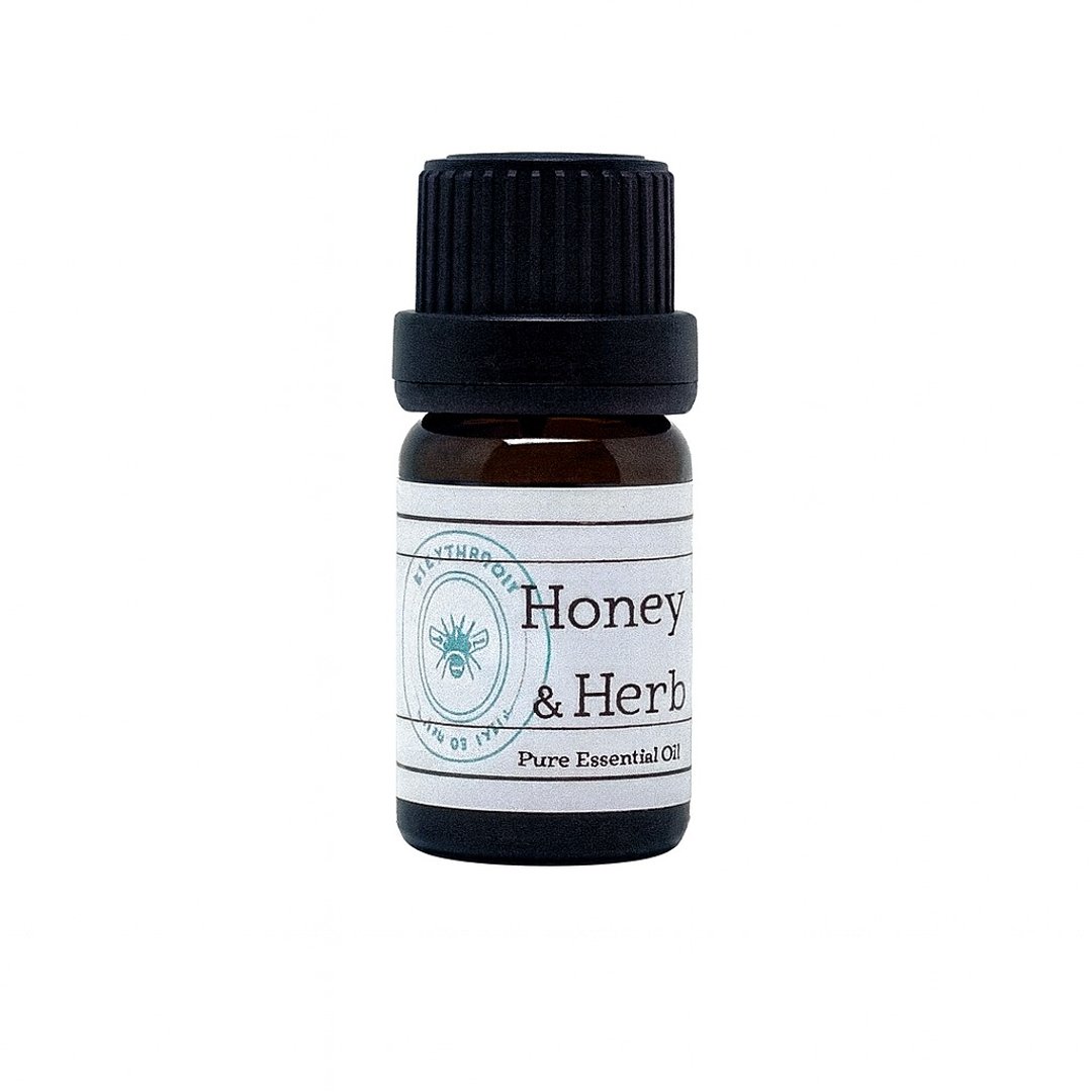 Honey & Herb 100%复方精油(赠衣物香氛吊牌) - 香薰/精油/线香 - 玻璃 金色