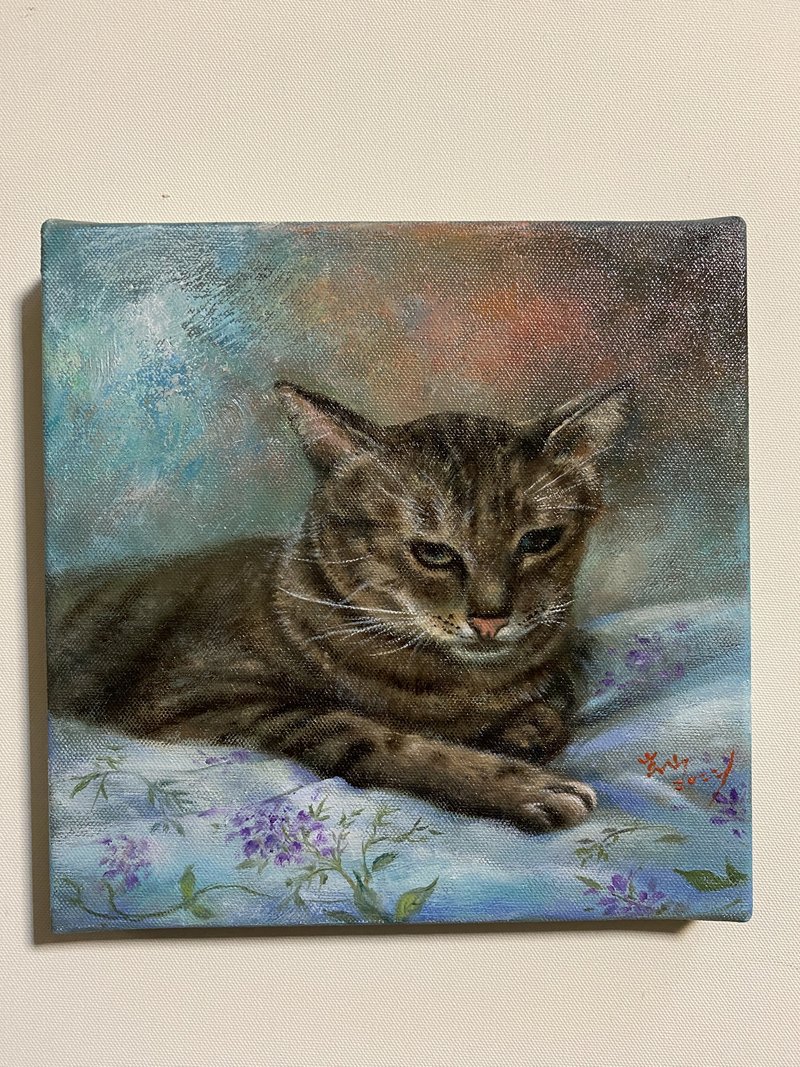 油画精品创作 午后小憩 (20 cm*20 cm) 现货不用等 - 摆饰 - 棉．麻 多色