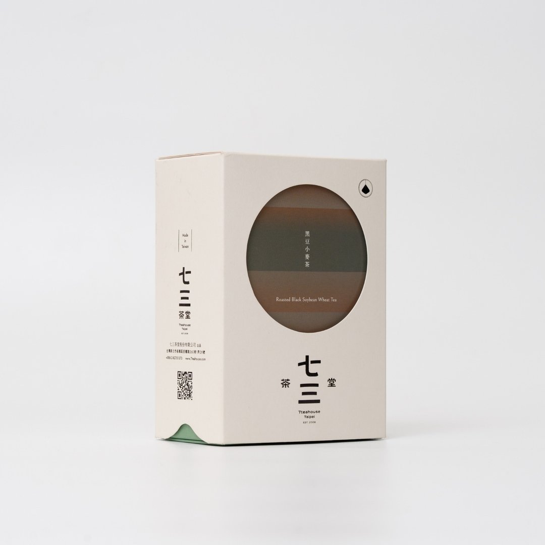 七三茶堂 立体茶包丨黑豆小麦茶 8单入–精装盒 - 茶 - 纸 白色