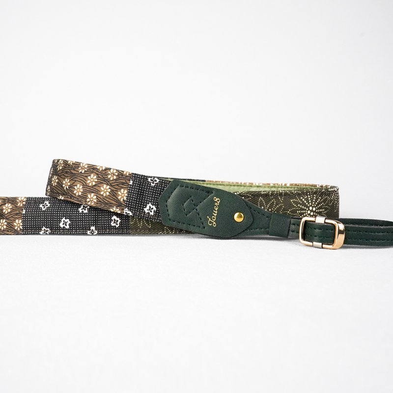 2.5减压背带-和纹丹宁-订制丹宁布-个性风韵古着好搭 - 挂绳/吊绳 - 棉．麻 蓝色