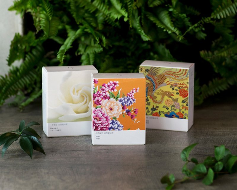 【自然栽培茶叶】乌龙茶/黄栀/桂花-轻巧茶包18入 - 茶 - 新鲜食材 白色