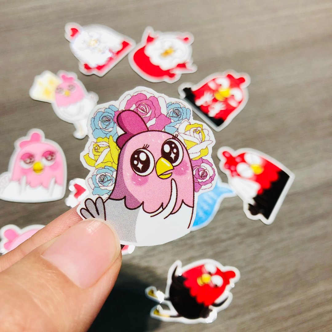 Funny Three Chickens 放3鸡 | 好有爱篇 文创贴纸包 12 入 - 贴纸 - 防水材质 