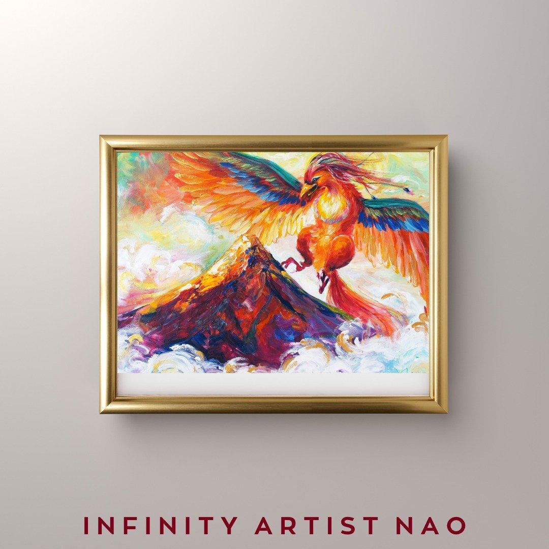 【凤凰画作】凤凰 / 传说 / 鸟 / 不死鸟 / 费尼克斯 / 日本制造 / 绘画 - 海报/装饰画/版画 - 压克力 红色