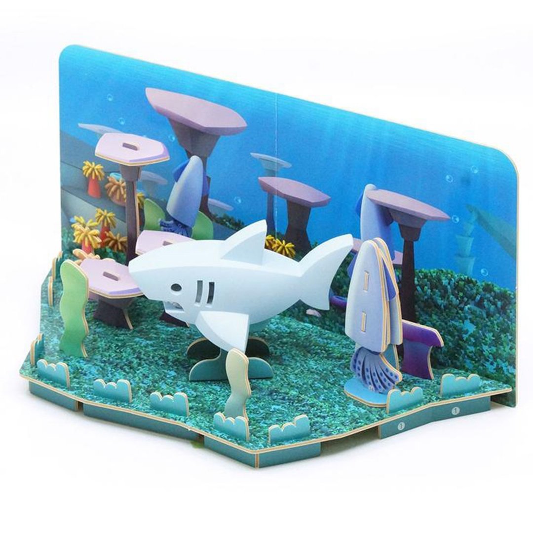Halftoys Ocean 大白鲨 STEAM教育玩具 - 摆饰 - 塑料 灰色