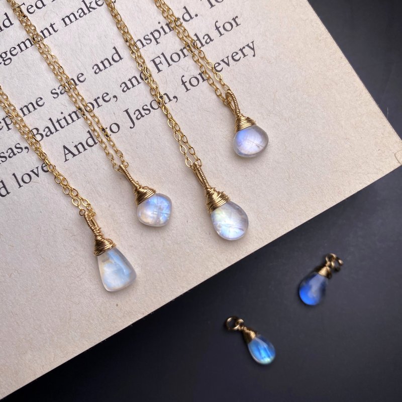 4/07更新~好美~蓝月光石项链-纯银-14KGF-6月诞生石 - 项链 - 水晶 蓝色