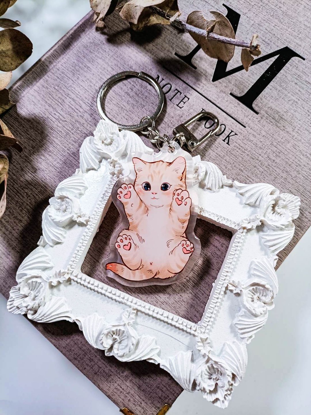 ME169_撒嬌貓_Act Cute Cat  /晶透吊飾_鑰匙圈 - 钥匙链/钥匙包 - 塑料 多色