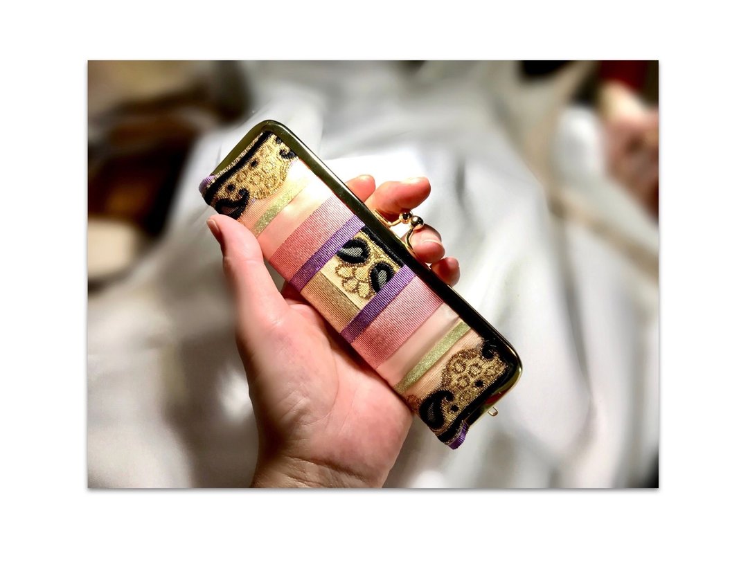 招来幸福，专为都会女性设计的可分类收纳零钱包 Twinking 系列 17 - 零钱包 - 棉．麻 金色