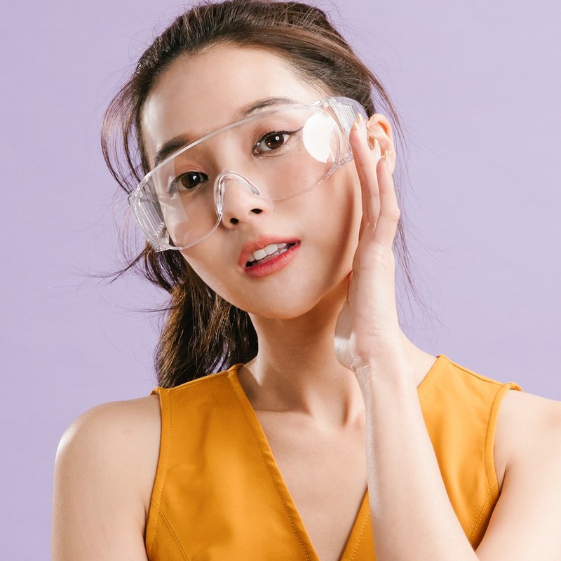 【2入】一体成形强化镜片防雾MIT防护眼镜│防风眼镜│包覆式套镜 - 眼镜/眼镜框 - 塑料 透明