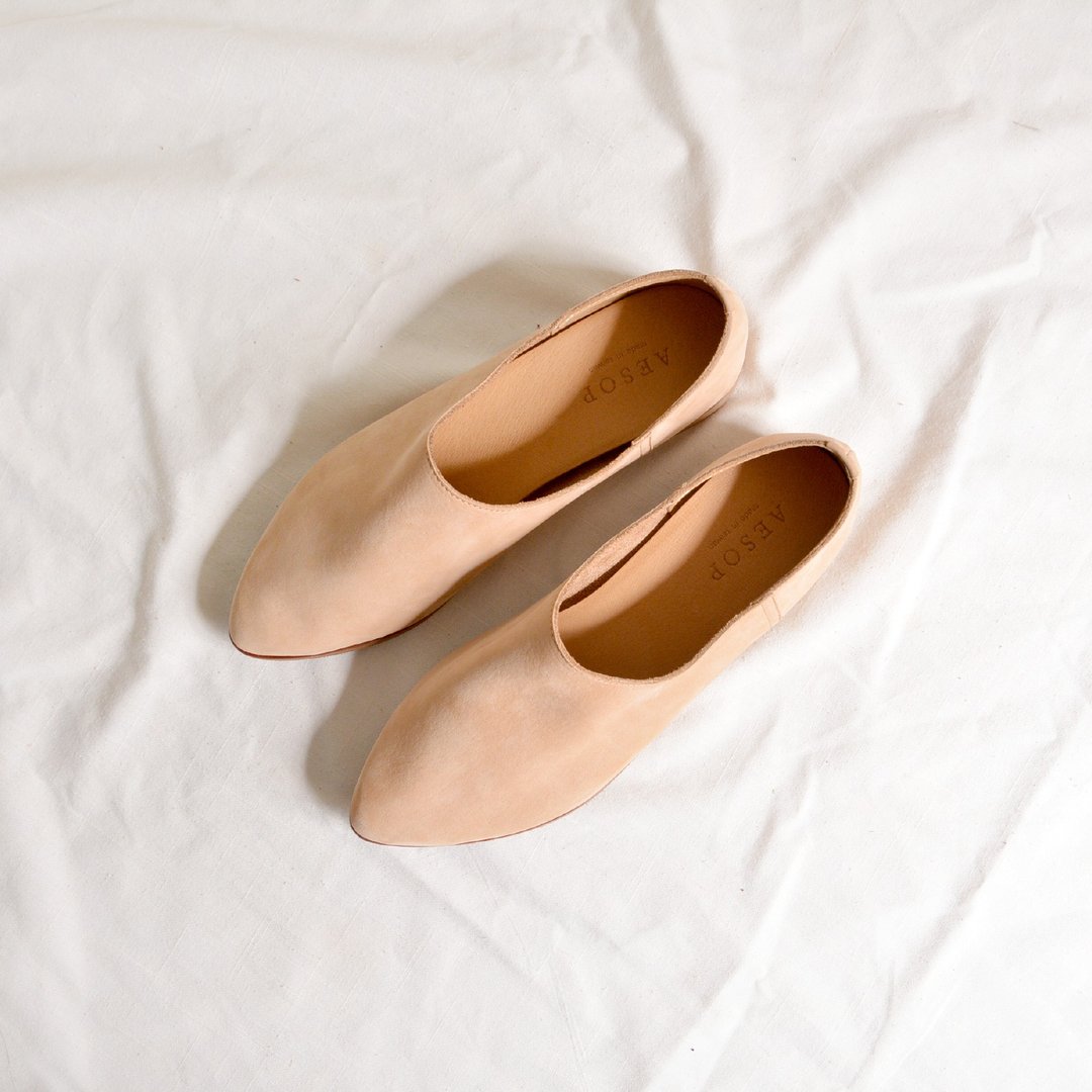【sample sale】精灵鞋 N11奶茶-出清商品售出后只换货 - 女款休闲鞋 - 真皮 卡其色