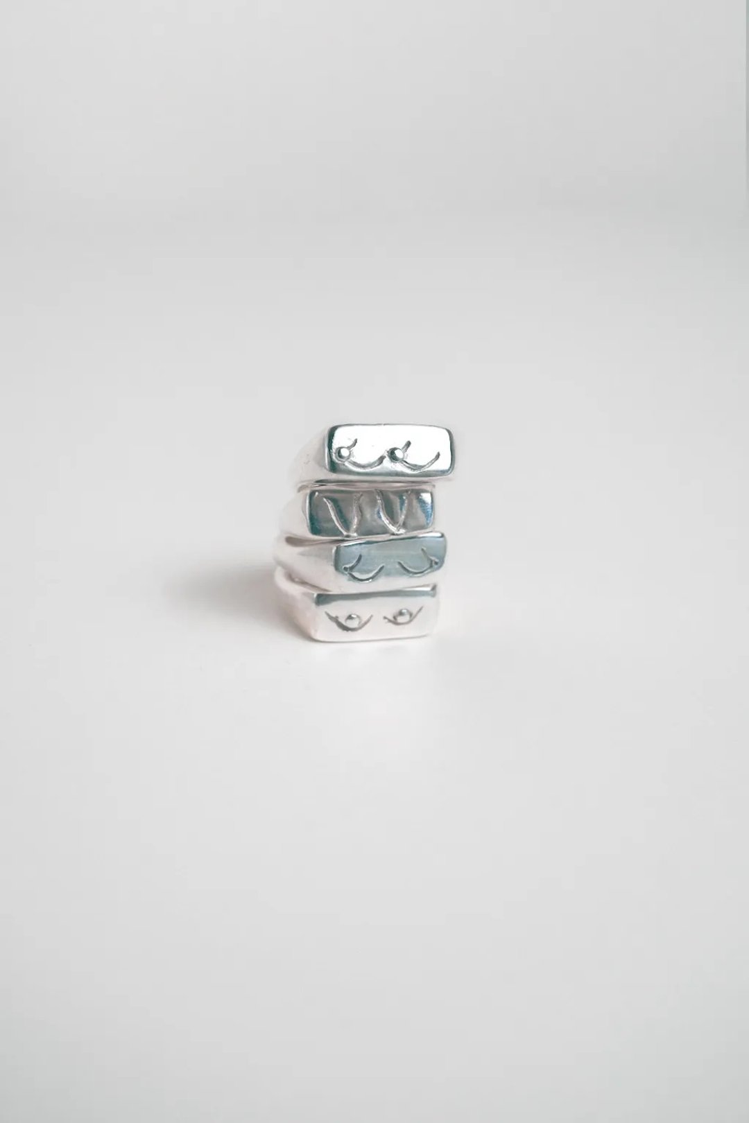 Boobs ring 2.0 - 戒指 - 纯银 