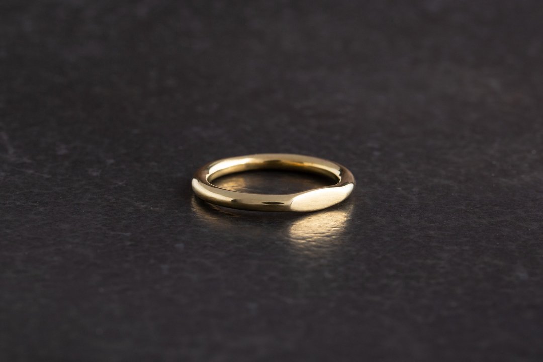 单目眼 黄铜戒指 An Eye Ring - 戒指 - 铜/黄铜 金色