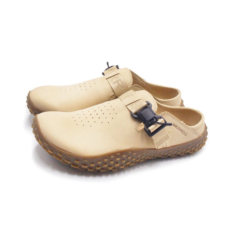 MERRELL WRAPT SLIDE NUBUCK 休闲便鞋 男鞋-米色 - 男款运动鞋/球鞋 - 真皮 