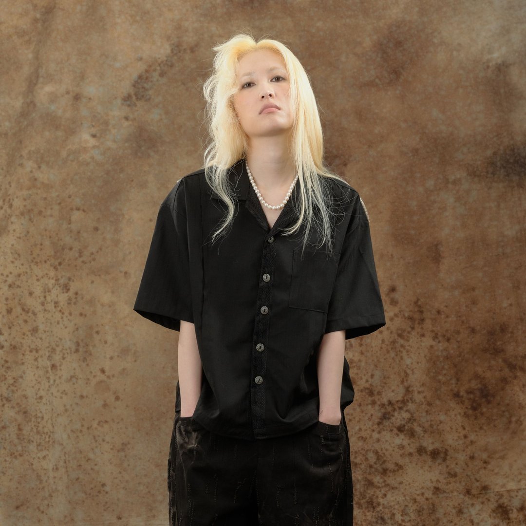 LL Ember 衬衫 - 日本棉透气蕾丝拼接衬衫 - 男装衬衫 - 棉 黑色