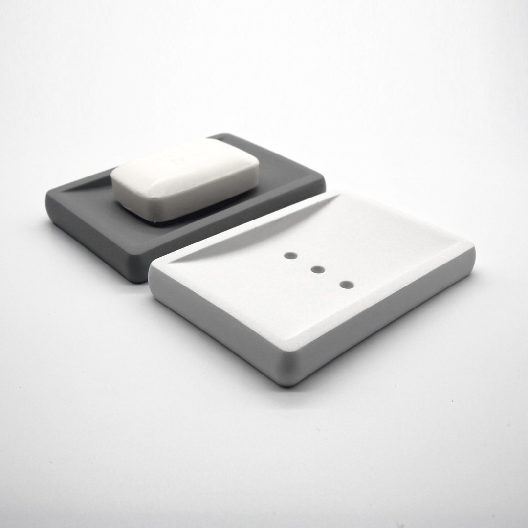 Soap DISH I 皂皿 I 皂盘 I 置物碟 I 水泥－Rectangle－ - 卫浴用品 - 水泥 灰色