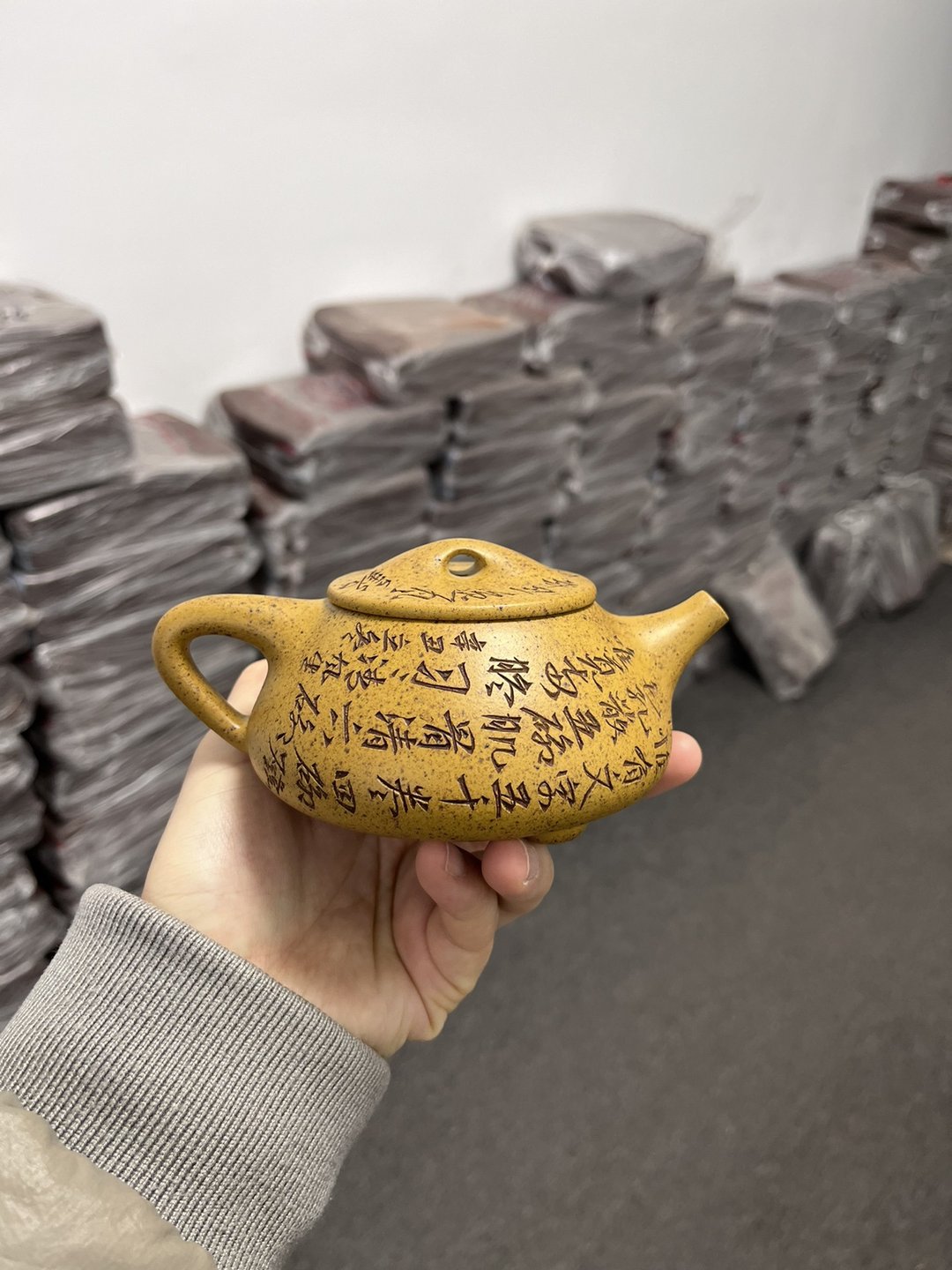 景舟瓢 现货实拍 原砂黄金段高温烧制 富有老味 气孔延展 透气性 - 茶具/茶杯 - 陶 灰色