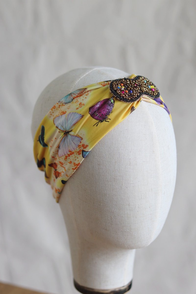 手作针织弹性发带 发箍 - 帽子 - 其他材质 