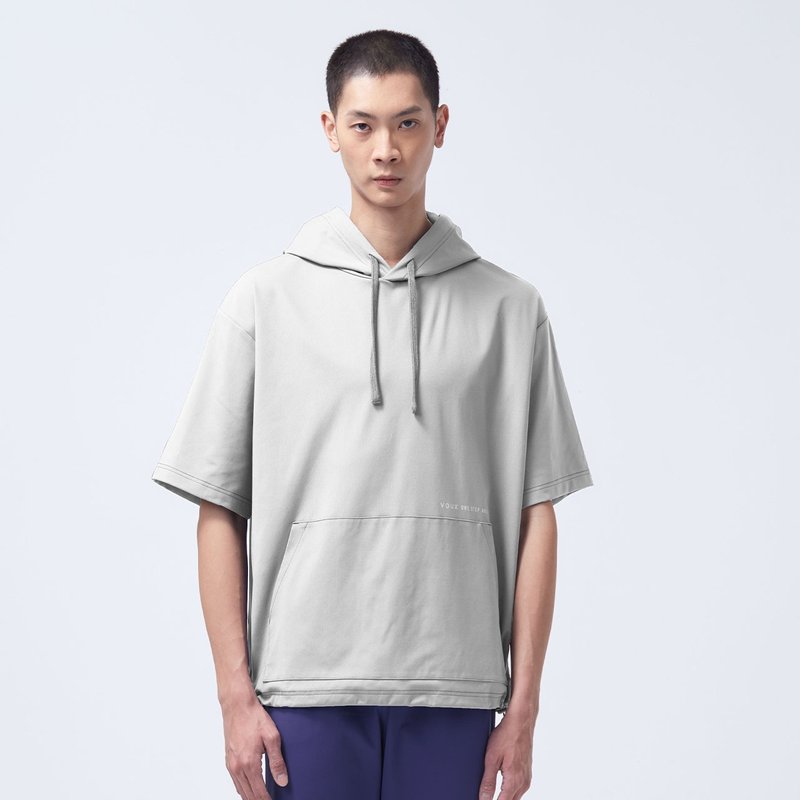 REBOOT动能-连帽上衣-电石灰 - 中性连帽卫衣/T 恤 - 聚酯纤维 灰色