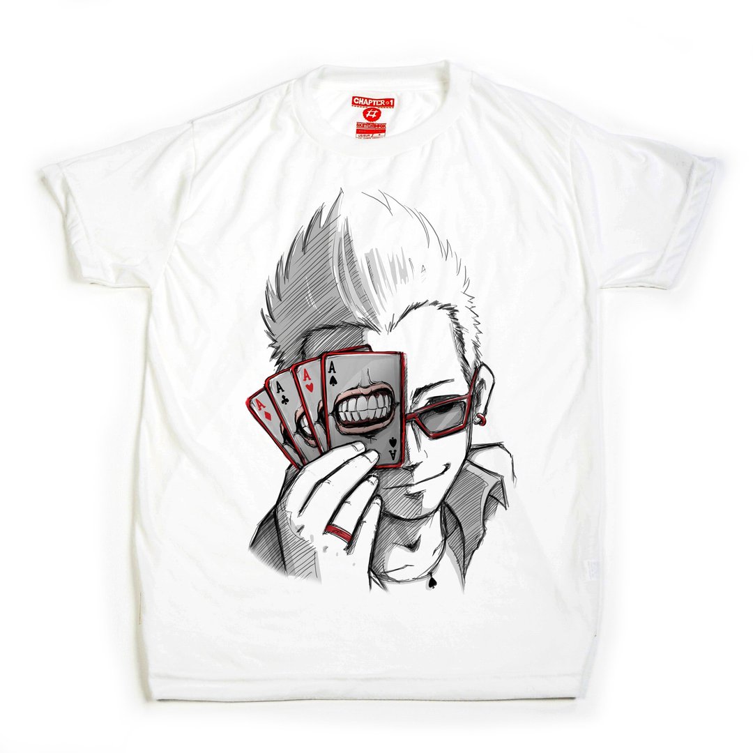 The card unisex men woman cotton mix Chapter One T-shirt - 男装上衣/T 恤 - 棉 白色