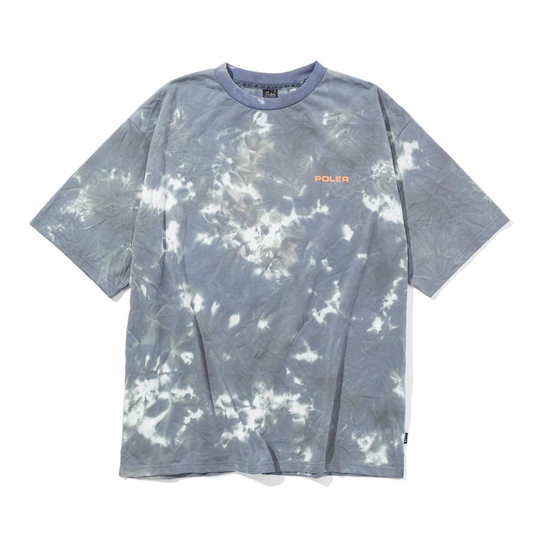 日本限定POLER ELEMENT QUICK DRY DYE TEE 快干染色T恤 / 黑灰 - 男装上衣/T 恤 - 聚酯纤维 灰色