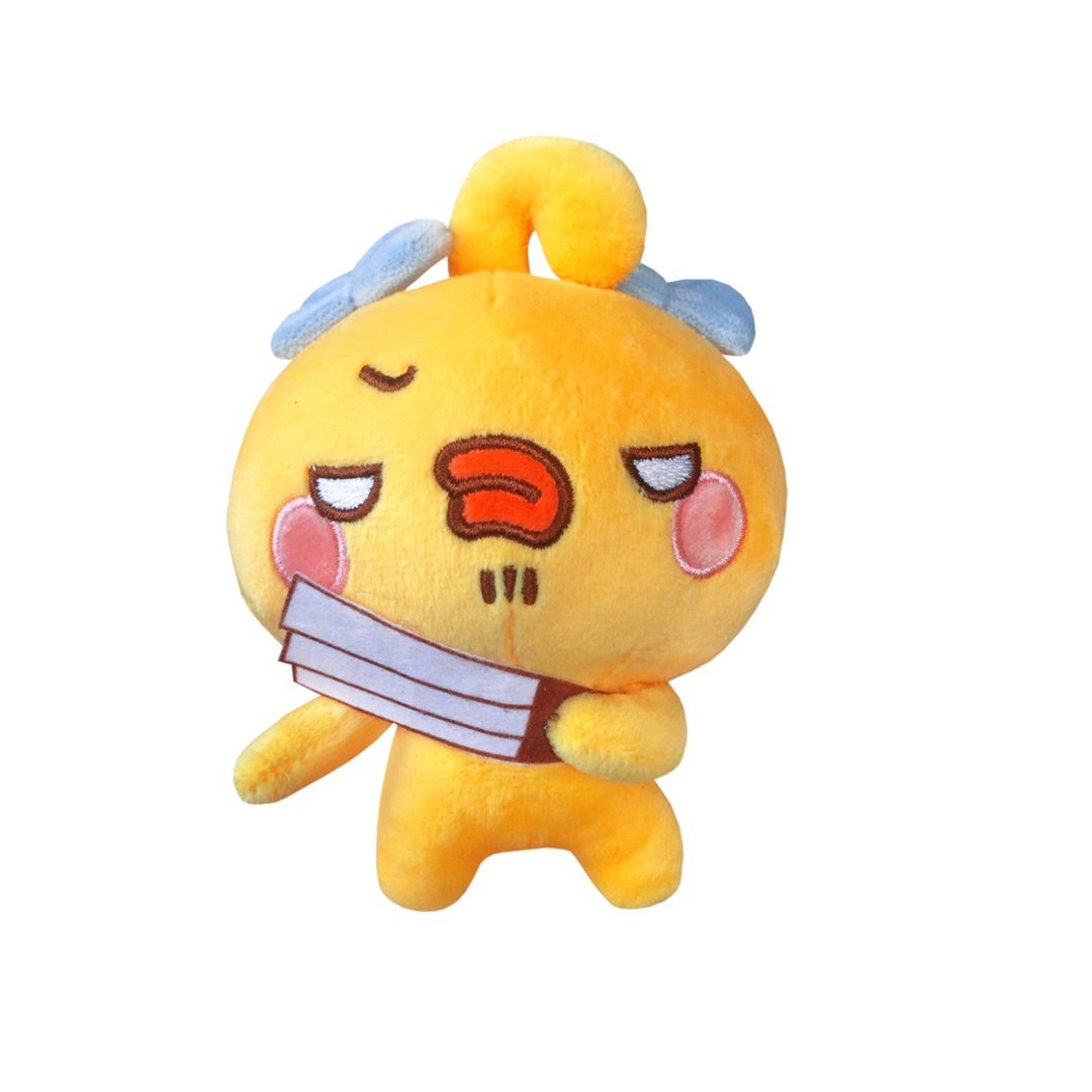 Piyomaru Keychain (B) - 吊饰 - 聚酯纤维 黄色