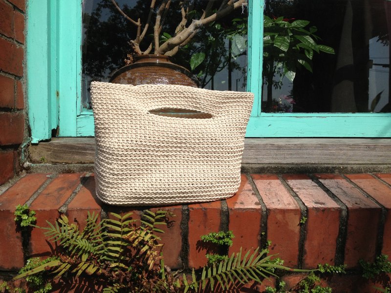 原棉方底提袋 尺寸定制化 chokdee - 手提包/手提袋 - 棉．麻 白色