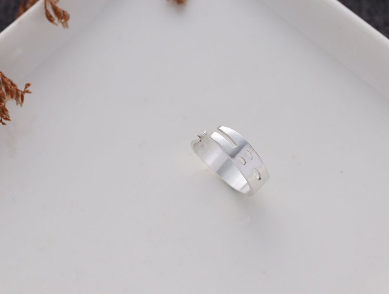 ni.kou 纯银 惊恐 动物 单戒 女戒 男戒 尾戒  兔子 熊 猫(可选) - 戒指 - 其他金属 