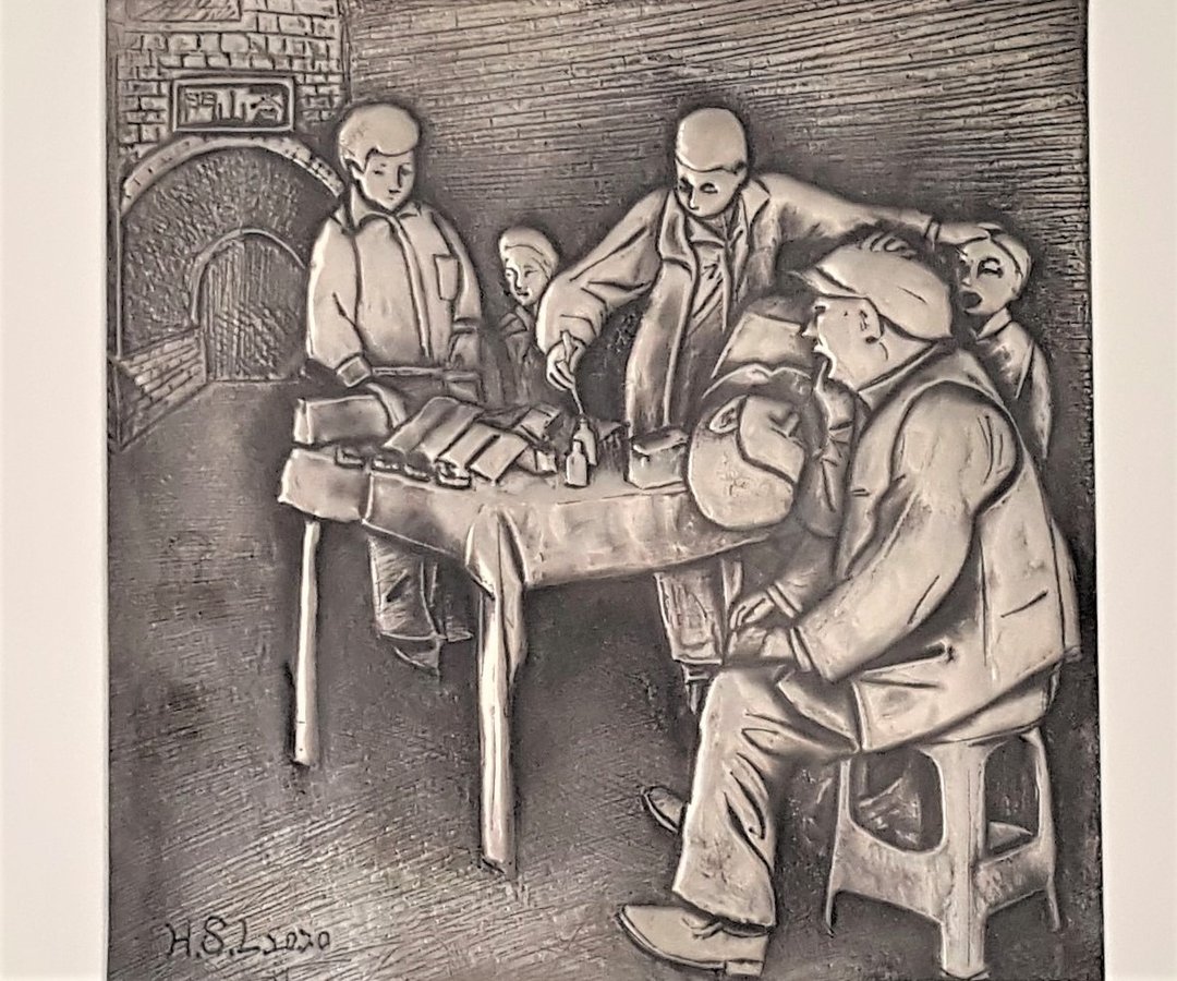 锡雕  中场休息  街头牙医  画框 - 海报/装饰画/版画 - 其他材质 