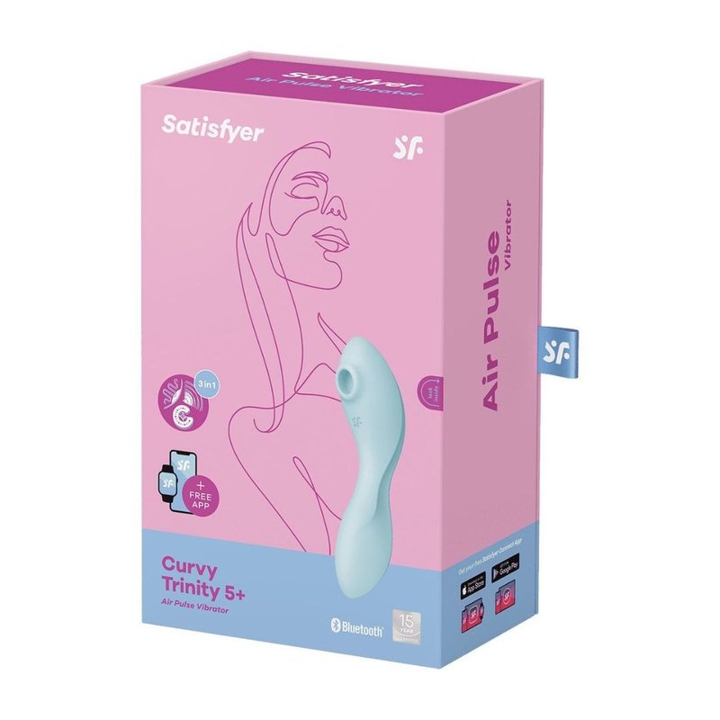 Curvy Trinity 5+ 连APP阴蒂吸吮+震动按摩棒 - 情趣用品 - 硅胶 多色