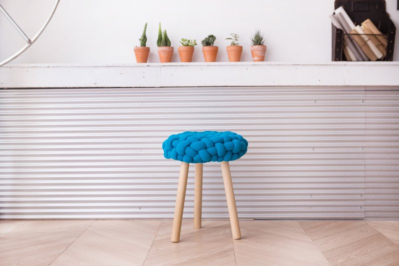 【格子派系列！像卡通般俏皮的手工编织座椅－乌心木】 - 其他家具 - 木头 