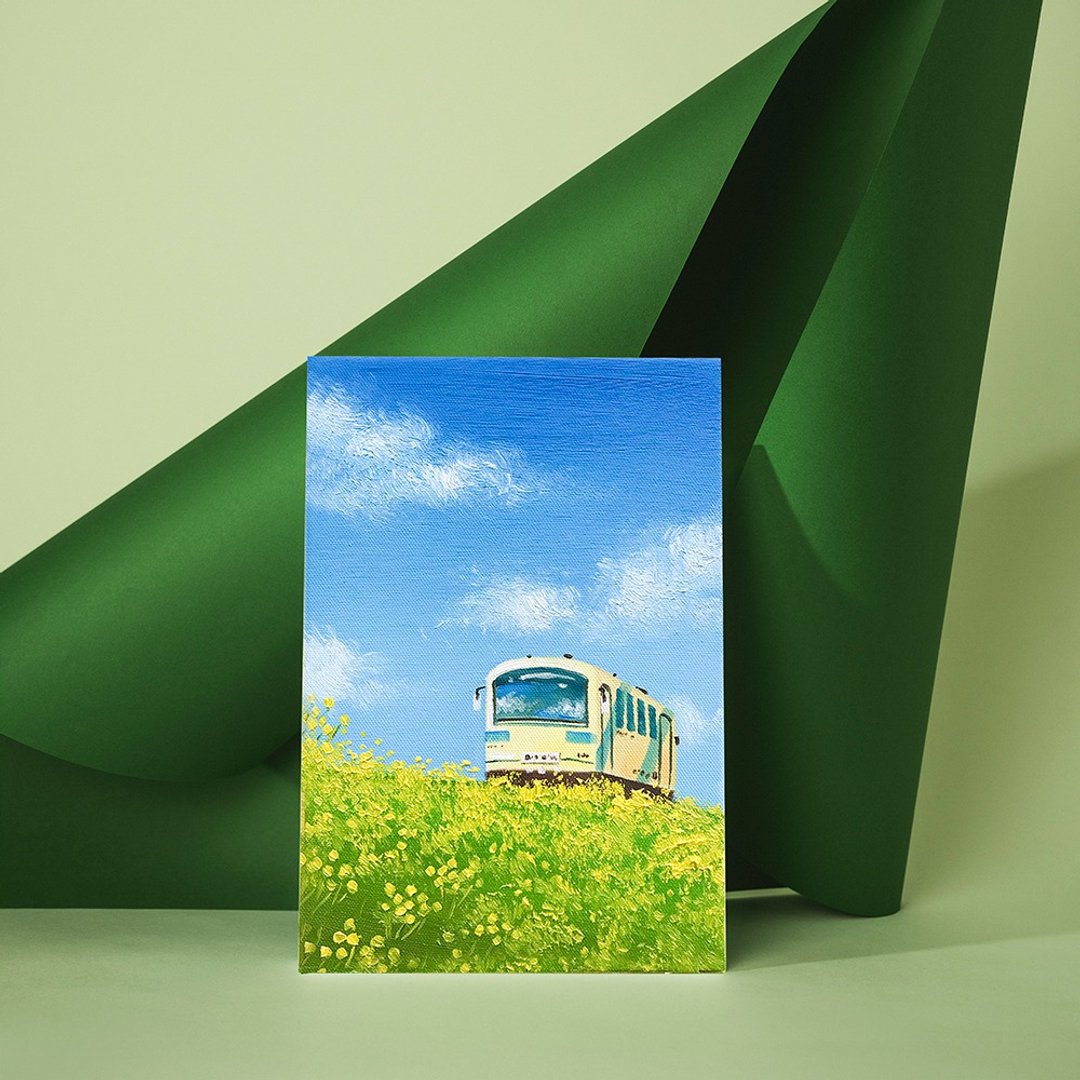 【体验】台中油画体验课程/浪花之夏/台中画室 - 插画/绘画/写字 - 棉 