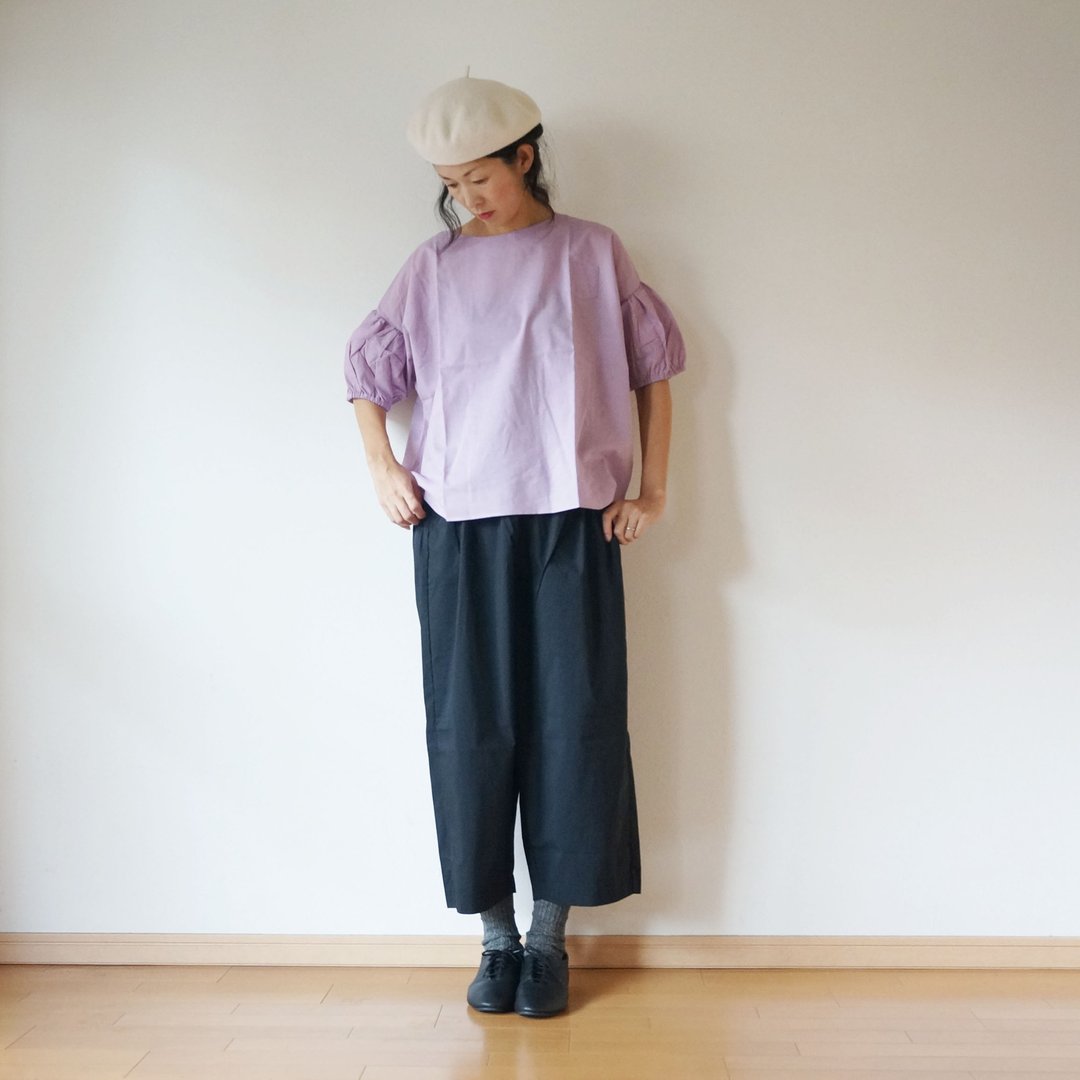 Cotton linen voile blouse Ladies LAVENDER - 女装上衣 - 棉 紫色