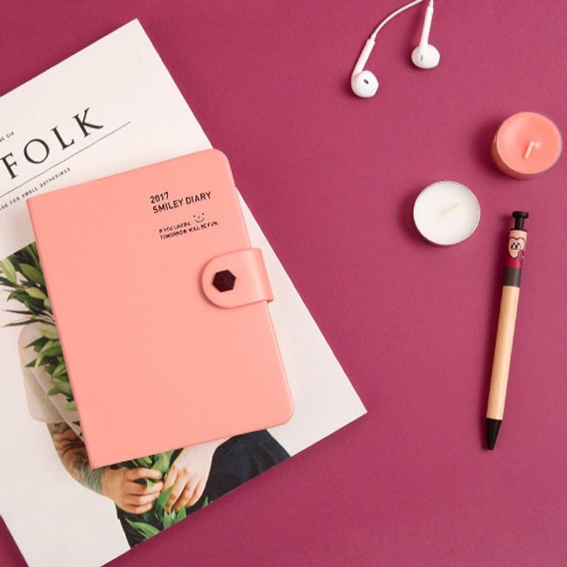 MPL手帐年历-2017微笑年历日志V8(时效)-甜蜜粉,MPL27582 - 笔记本/手帐 - 纸 粉红色