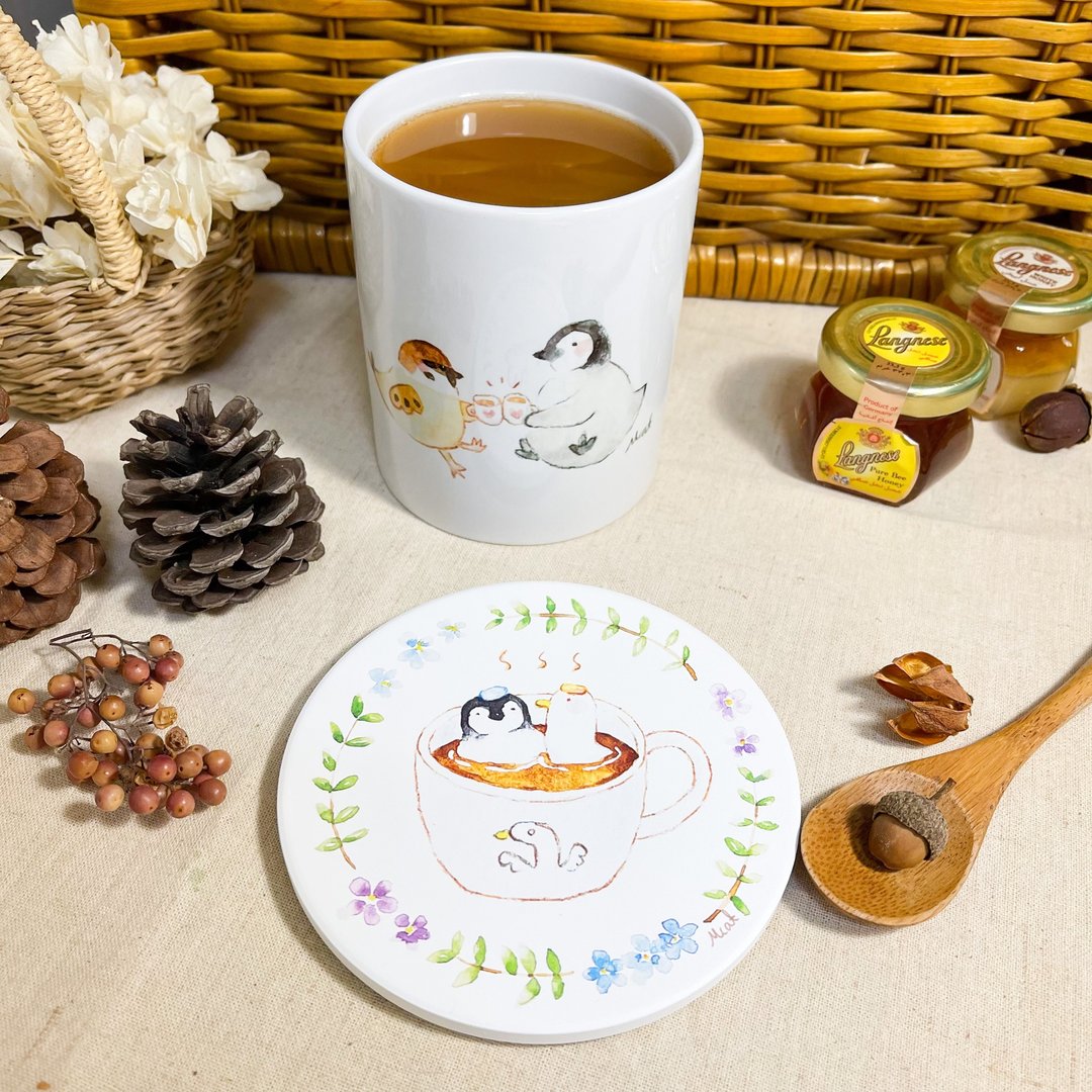 企鹅的午茶时光 小麻雀干杯 马克杯 - 其他杯子 - 陶 多色