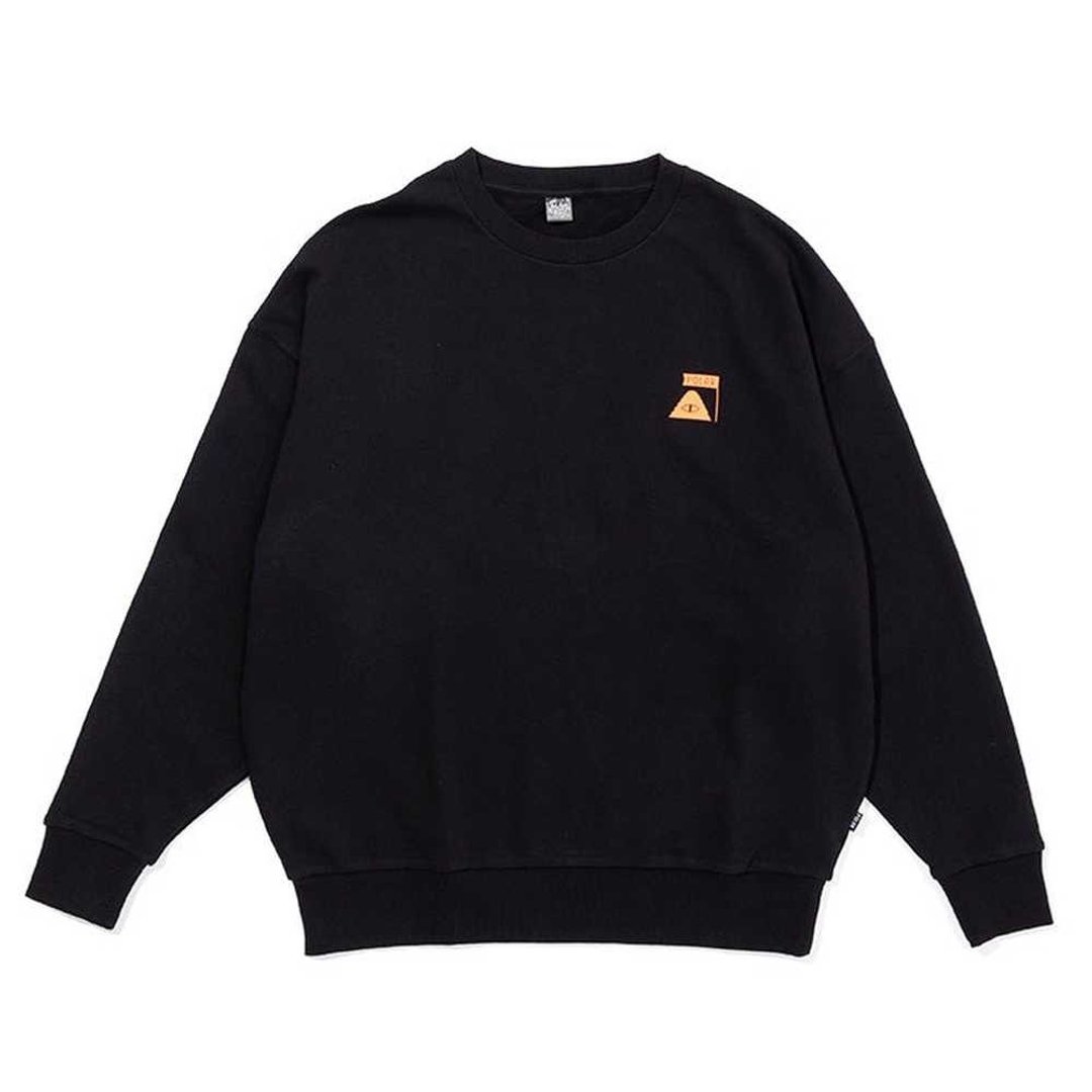 日本限定 POLER SUMMIT CREW 厚宽版大学TEE 休闲上衣 黑 - 中性连帽卫衣/T 恤 - 其他材质 黑色