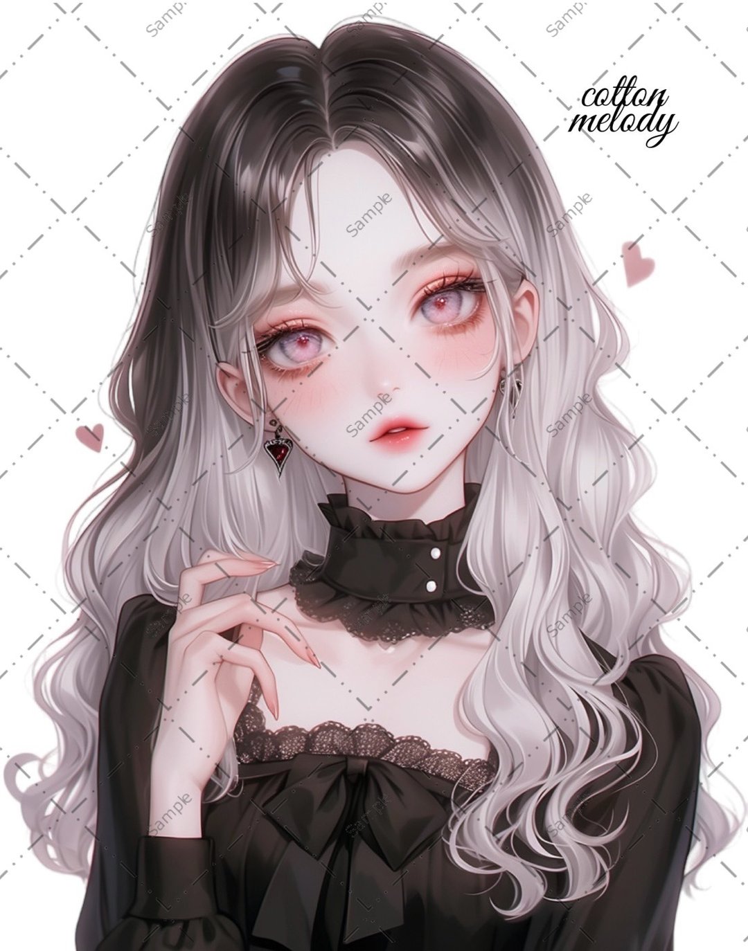 original sticker no.1084 人物贴纸 原创贴纸 人物贴纸 女孩贴纸 原创人物贴纸 - 贴纸 - 纸 