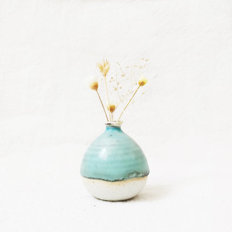 手工陶瓷迷你花器 － 翡翠绿 - 植栽/盆栽 - 瓷 绿色