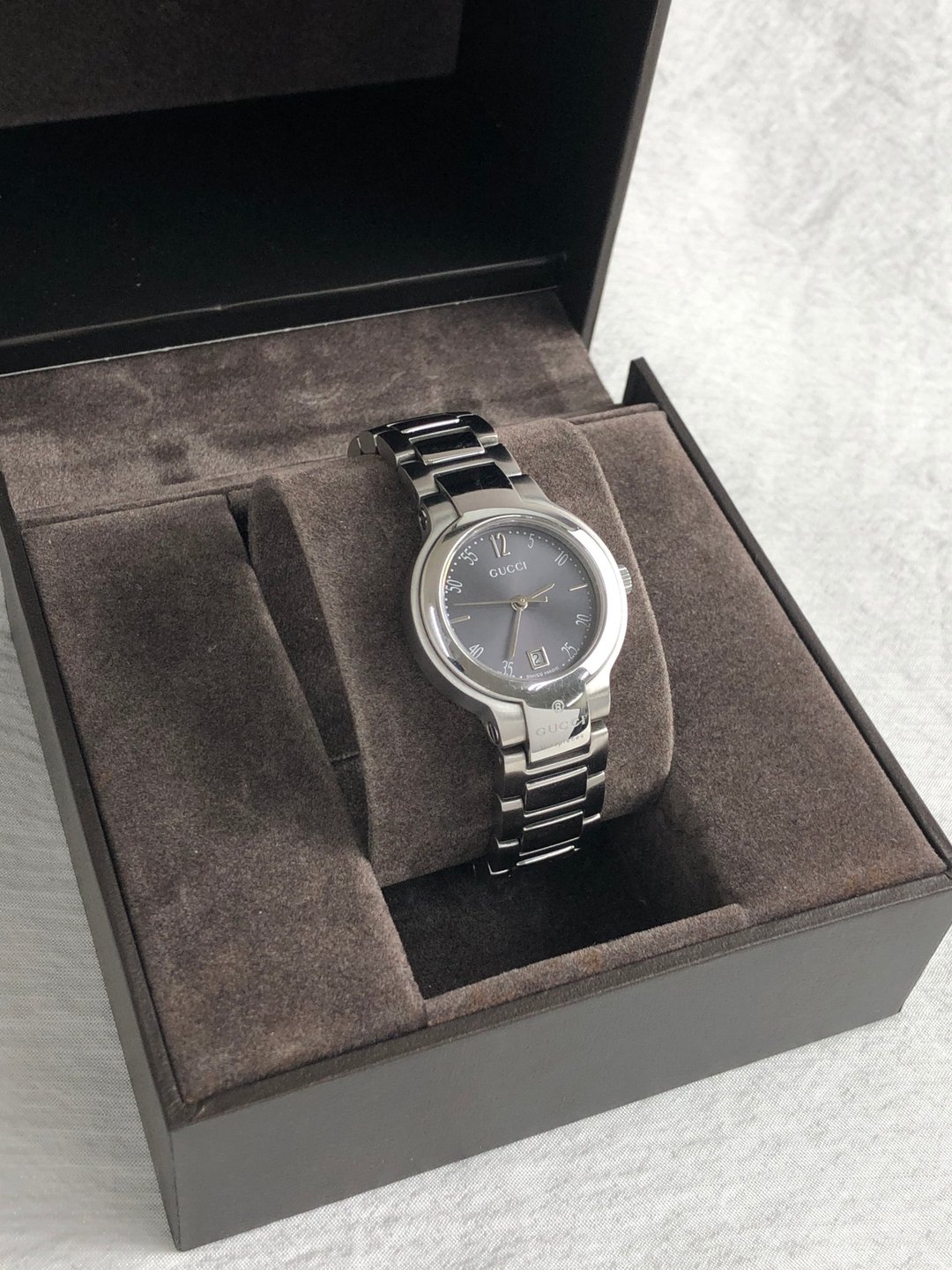 【日本直送 名牌中古包】GUCCI 古驰 腕表 银×黑 不锈钢 8900L vintage 古董 n8mf5a - 女表 - 不锈钢 银色