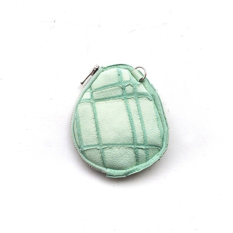 lamb leather wallet9# celeste blue / 零钱包/koishi_9 - 零钱包 - 真皮 蓝色