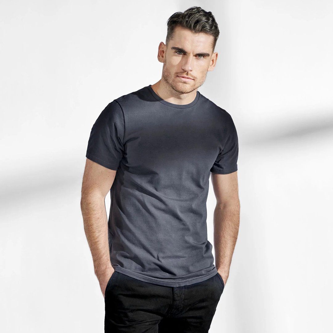 北欧极简-贴身经典有机棉圆领T恤 / 素Tee / T-shirt 男(暴风蓝) - 男装上衣/T 恤 - 棉．麻 蓝色