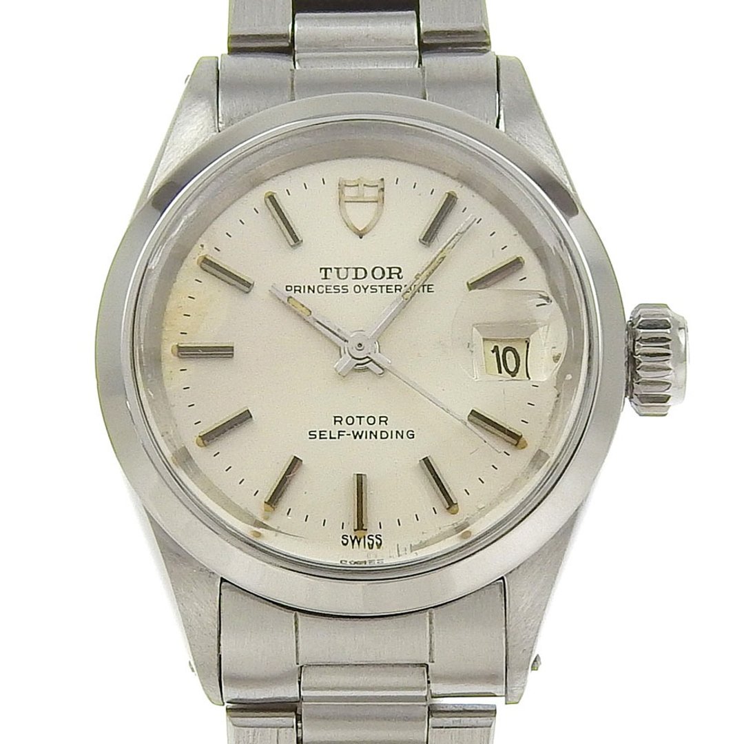 【日本直送】帝舵 TUDOR 银色 公主 腕表 Oysterdate cal.2555 7600/0 不锈钢 自动上链 女款【二手】 - 女表 - 不锈钢 黑色