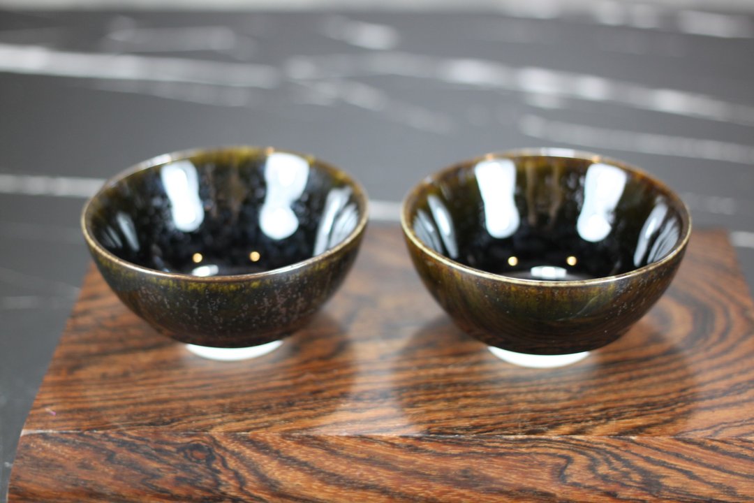 【新春贺岁】繁星 天目釉 圆满对杯 莺歌陶艺名家叶敏祥作品 - 茶具/茶杯 - 瓷 
