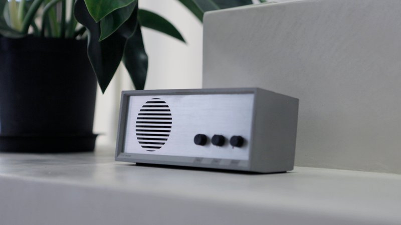 0 误差混凝土音响/蓝牙喇叭/收音机/ - 扩音器/喇叭 - 水泥 灰色