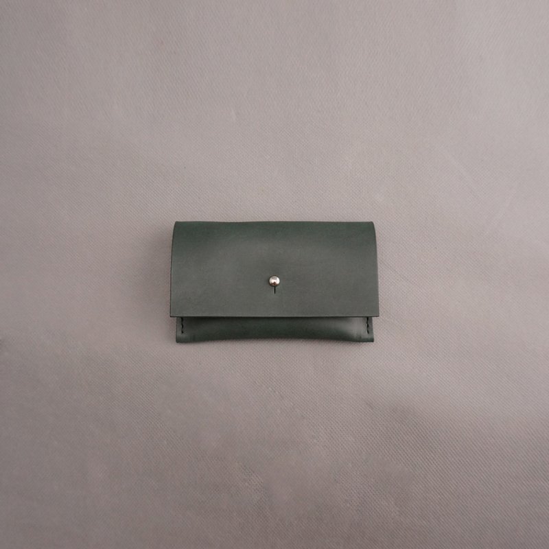 名片夹 真皮 / 墨绿色 植鞣革 / 手工皮件 - 名片夹/名片盒 - 真皮 绿色