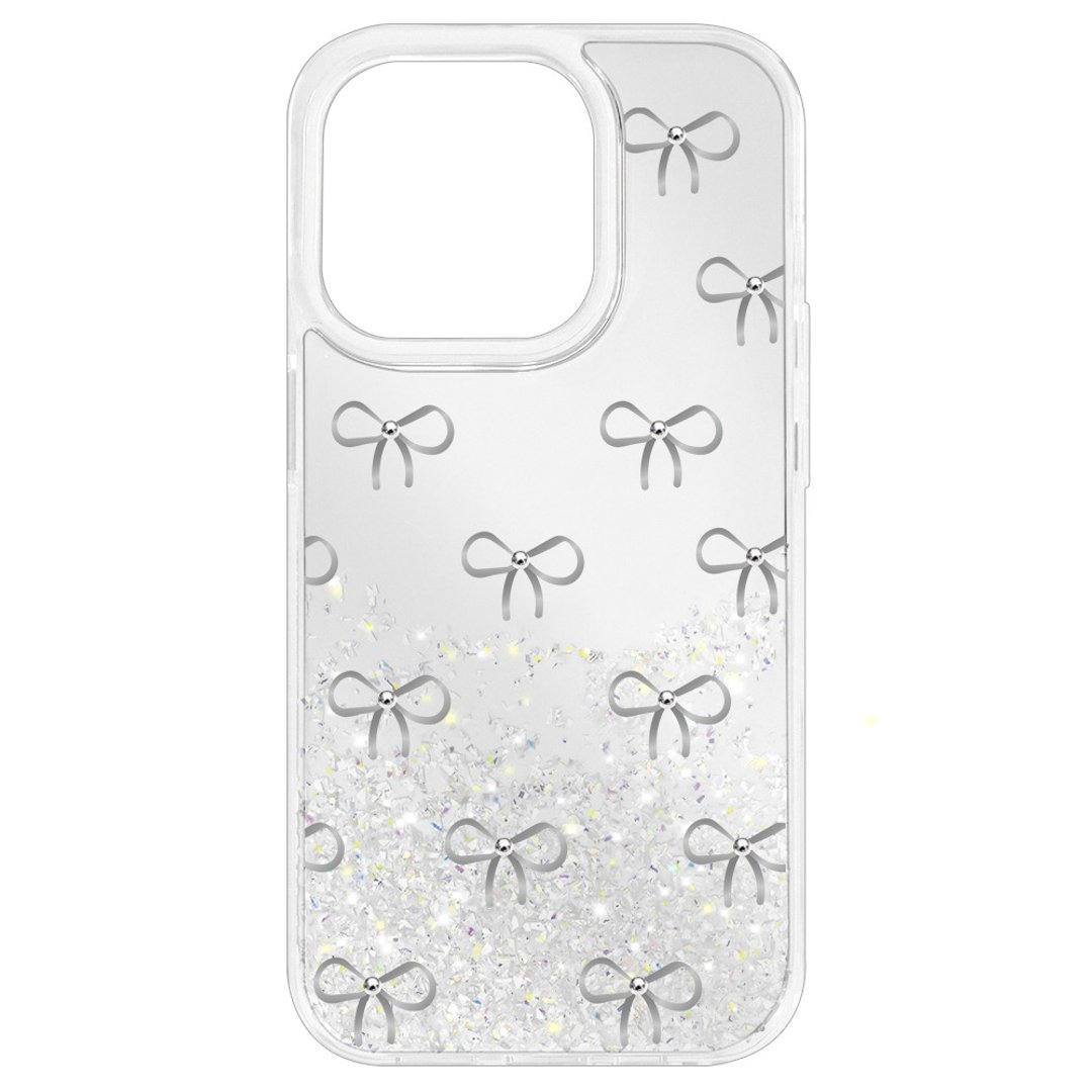 镜面闪耀 B06 满版丝缎 镜面闪耀 iPhone 16 15 14 13 12 Pro Max - 手机壳/手机套 - 其他材质 银色