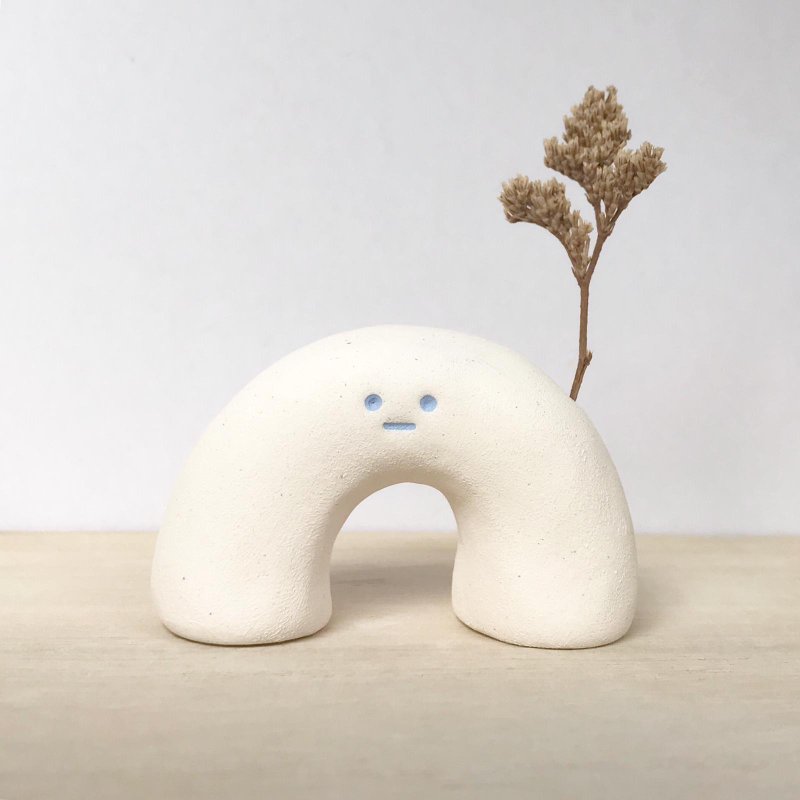 BUGS | 干花花器 | 香薰油扩香石 | 线香座 | 陶瓷摆饰 | RAINBOW - 花瓶/陶器 - 陶 白色