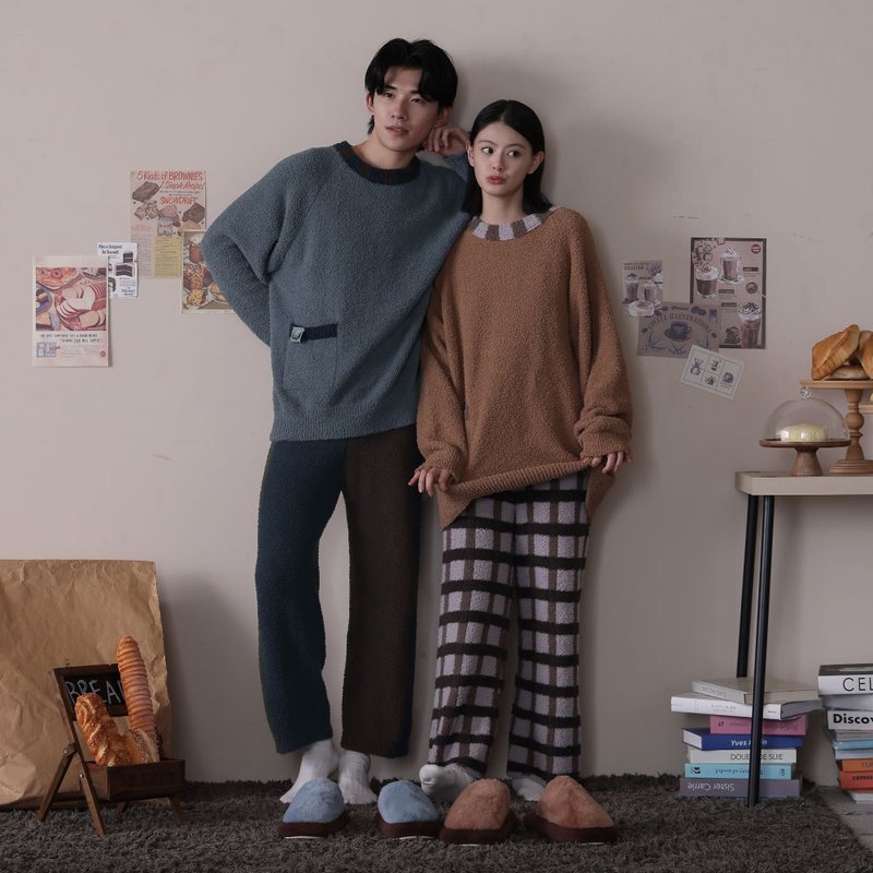 长袖 保暖 居家服 长袖睡衣 男女适穿 圣诞礼物 - 居家服/睡衣 - 其他材质 