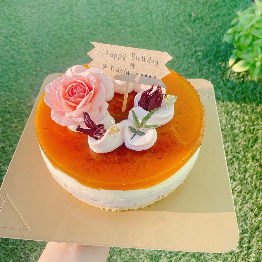 玫瑰茶园 玫瑰洛神苹果茶生奶酪蛋糕 铄甜点 生日蛋糕 外送 - 蛋糕/甜点 - 珐琅 