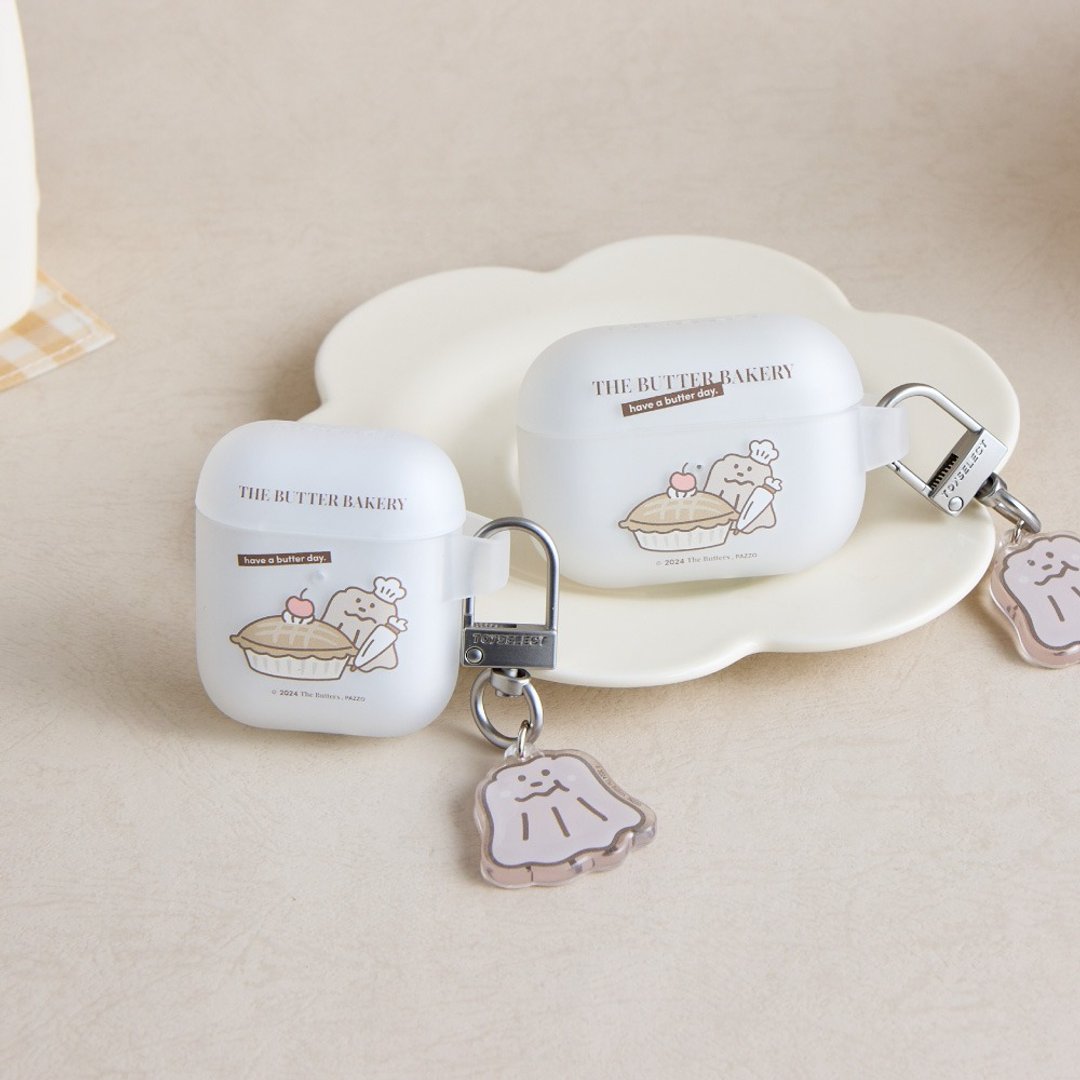 The Butters 可爱苹果派强悍防摔 AirPods 保护套 (附吊饰) - 耳机收纳 - 塑料 多色