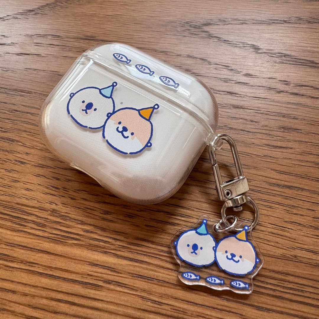 Shine 原创可爱世界水獭日限定款 Airpods 耳机壳 - 耳机收纳 - 塑料 